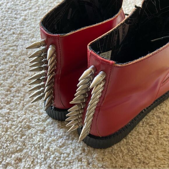 Undeground Red Boots Made in England Size 11 - Picture 5 of 11